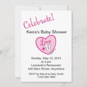 Invitation Love Plus One Baby shower (Devant)