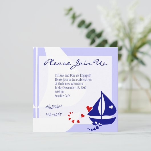 Invitation Love Sails (Debout devant)