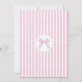 Invitation Love Shack Baby Pink Bow Coquette Baby shower (Dos)