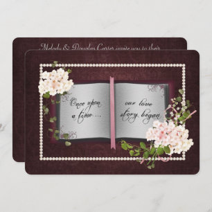 Invitation Love Story Livre - Renouvellement de la Vow Mariag