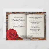 Invitation Love Story Romance Livre nuptiale douche Invitatio (Devant)