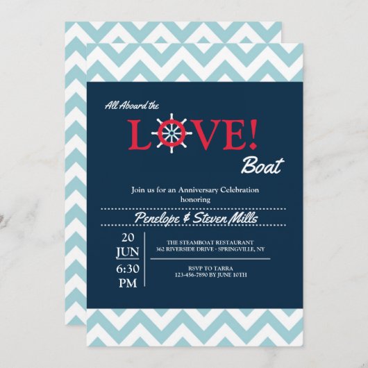 Invitation Love Tiller (Devant / Derrière)