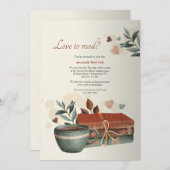 Invitation Love to Read Book Club (Devant / Derrière)