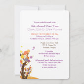 Invitation Love Trees Charity Collecte de fonds Enchères Dîne (Dos)
