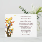 Invitation Love Trees (en blanc) :Invitations pour mariages (Debout devant)