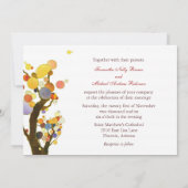Invitation Love Trees, Symbole de l'Amour Mariage (Dos)