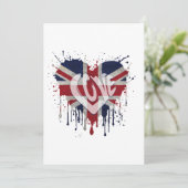 Invitation Love United Kingdom Flag (Debout devant)