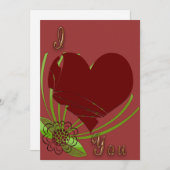 Invitation Love Valentine (Devant / Derrière)