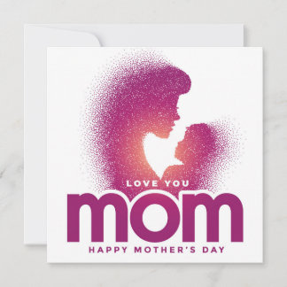 Invitation Love You Mom (Bonne fête des mères)