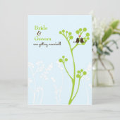 Invitation Lovebirds (Bleu Poudre) (Debout devant)