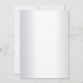 Invitation Lovebirds d'argent Vintage (Dos)