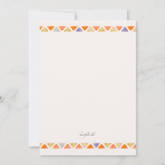 Invitation Lovebirds d'automne Enregistrer la date Annonce (Dos)