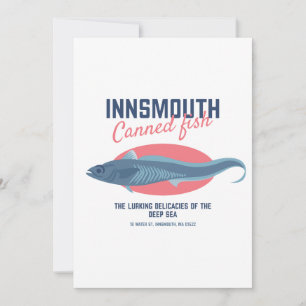 Invitation Lovecraftian poisson en conserve à l'innsmouth