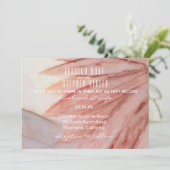Invitation Lovely en rose et lavande (Debout devant)