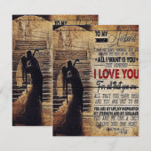 Invitation Lovely Quotes To My Husband | Husband Present (Devant / Derrière)