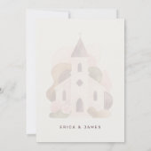Invitation Lovely Rustic Pink Church Wedding Rehearsal Dinner (Dos)