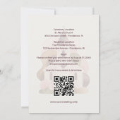 Invitation Lovely Rustic Pink Shades Church Wedding  (Dos)