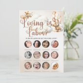 Invitation LOVING OU Baby shower DU TRAVAIL JEU MÊME Ours (Debout devant)