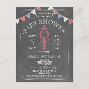 Invitation Low Country Boil Co Ed Unisex Baby shower