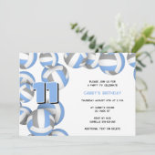 Invitation lt bleu gris volley-ball garçons filles fête d'ann (Debout devant)