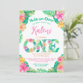 Invitation Luau 1er anniversaire (Debout devant)