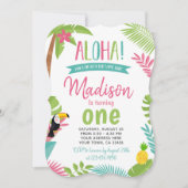 Invitation Luau 1er anniversaire (Devant)