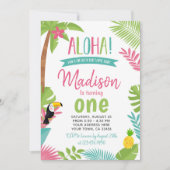 Invitation Luau 1er anniversaire (Devant)