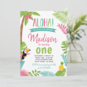 Invitation Luau 1er anniversaire (Debout devant)