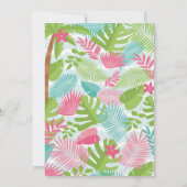 Invitation Luau 1er anniversaire (Dos)