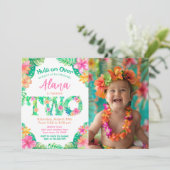 Invitation Luau 2e anniversaire (Debout devant)