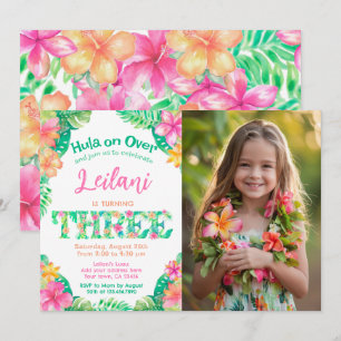 Invitation Luau 3e anniversaire