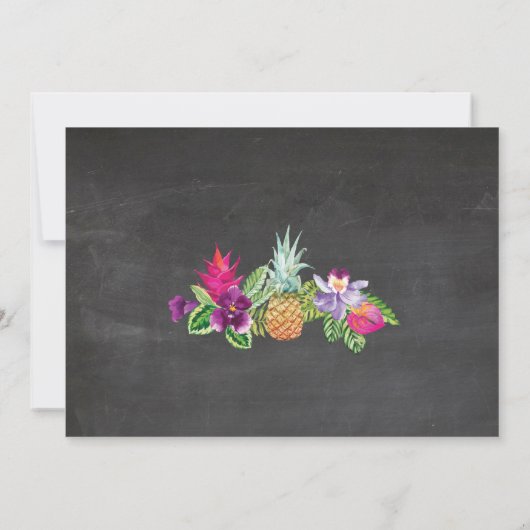 Invitation Luau Fête des mariées Itinéraire Bachelorette Invi (Dos)