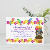 Invitation Luau hawaïen (Debout devant)