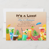 Invitation Luau Hawaïen (Devant)
