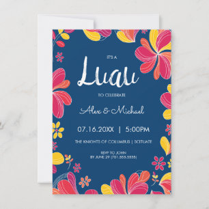 Invitation Luau - Invitation de fête tropicale haw
