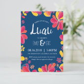 Invitation Luau - Invitation de fête tropicale haw (Debout devant)
