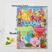 Invitation Luau par SRF (Devant / Derrière)