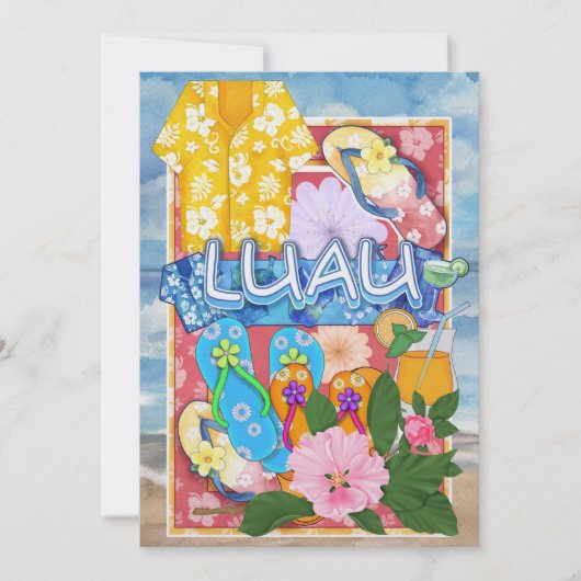 Invitation Luau par SRF (Devant)