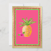 Invitation Luau pour un Sweet 16 (Dos)