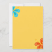 Invitation Luau Showparty ou fiançailles (Dos)