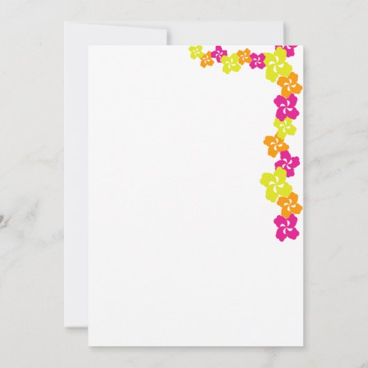 Invitation Luau Theme Bowling (Dos)