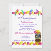 Invitation Luau tropical (Devant)