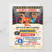Invitation Lucha Libre Mexicaine Lutte Anniversaire Invitatio (Devant)