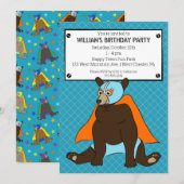 Invitation Luchador Fédération mexicaine des ours (Devant / Derrière)