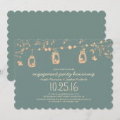 Invitation luciole mason jars vintage (Devant / Derrière)
