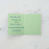 Invitation Luck O' The Irish  (Intérieur)