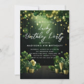 Invitation Lucky anniversaire de enfant party st Patrick invi (Devant)
