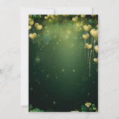 Invitation Lucky anniversaire de enfant party st Patrick invi (Dos)