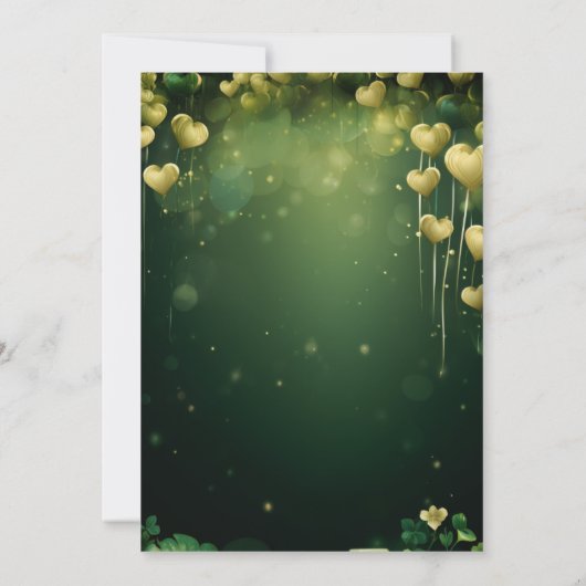 Invitation Lucky anniversaire de enfant party st Patrick invi (Dos)