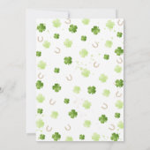 Invitation Lucky Charm Shamrock Baby Shower Invite (Dos)